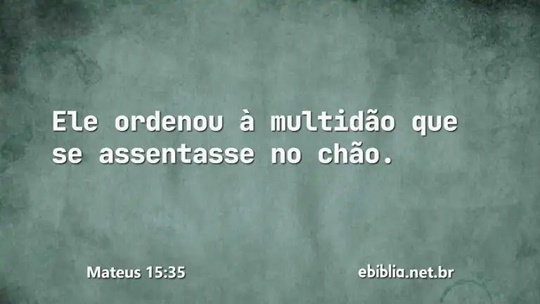 Mateus 15:35