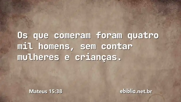 Mateus 15:38