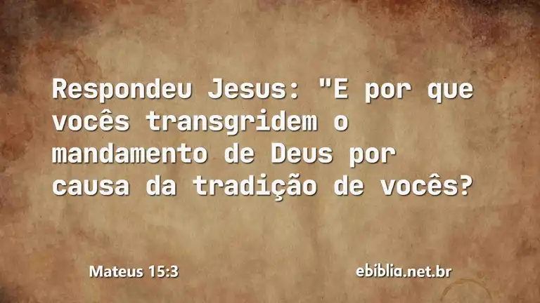 Mateus 15:3