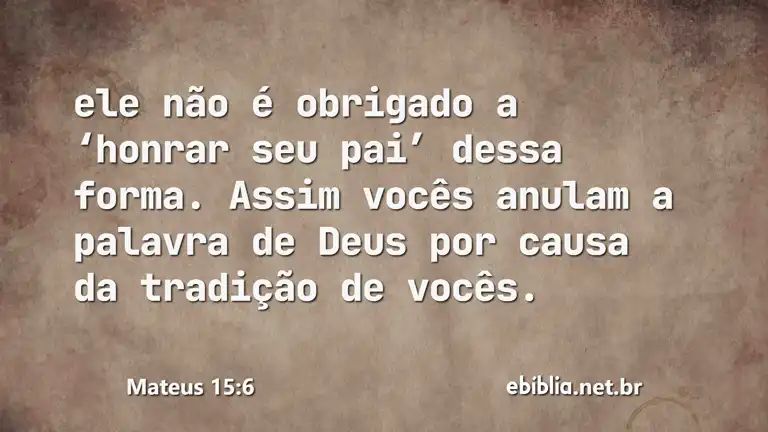 Mateus 15:6