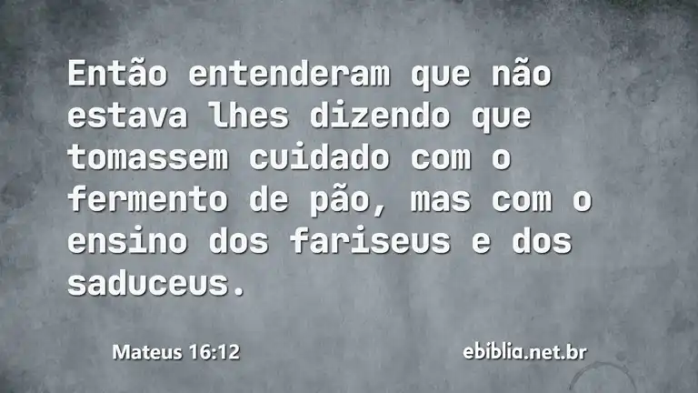 Mateus 16:12