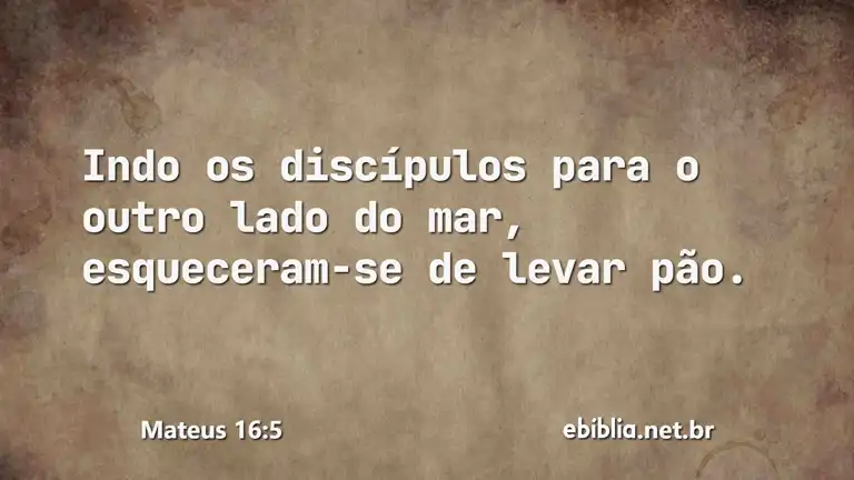 Mateus 16:5