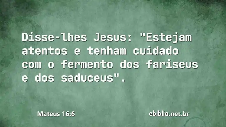 Mateus 16:6