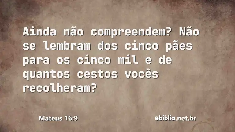 Mateus 16:9