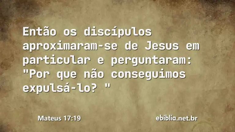 Mateus 17:19