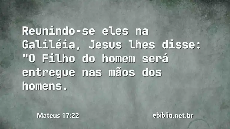 Mateus 17:22