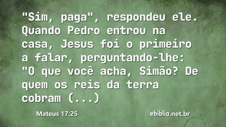 Mateus 17:25