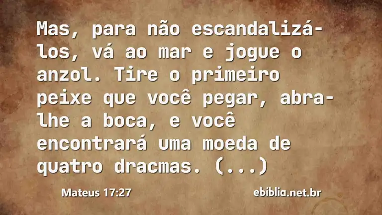 Mateus 17:27