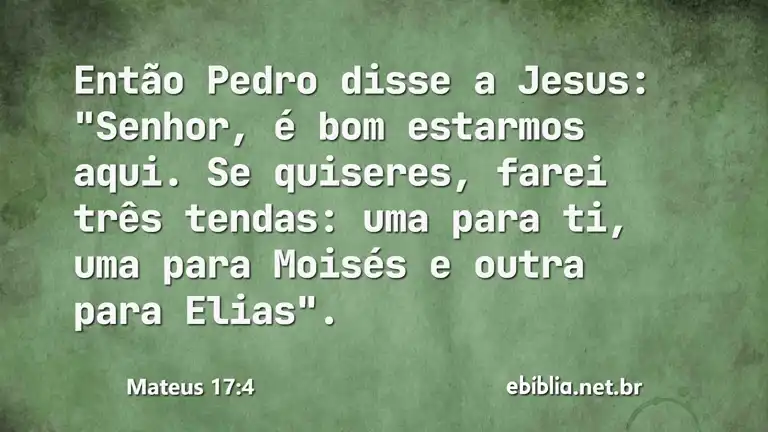 Mateus 17:4