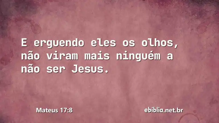 Mateus 17:8