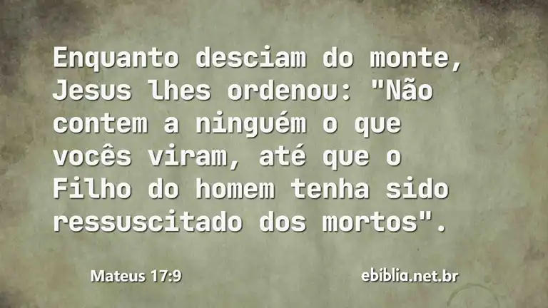 Mateus 17:9