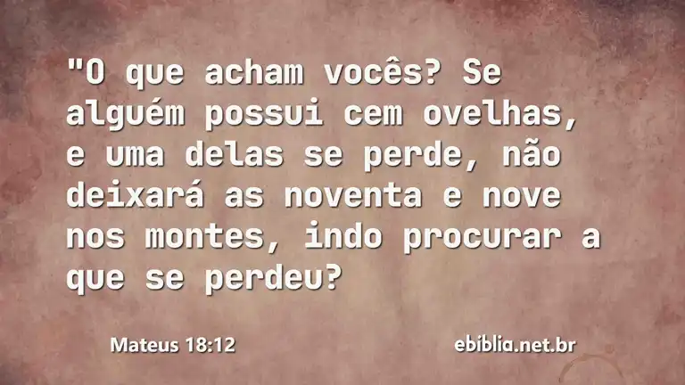 Mateus 18:12