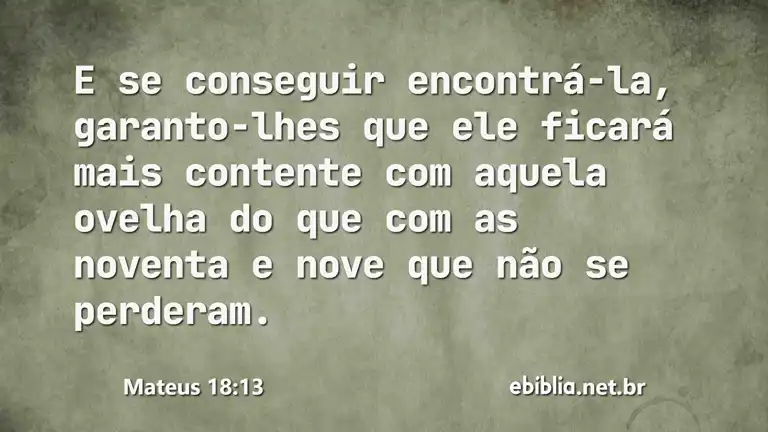 Mateus 18:13