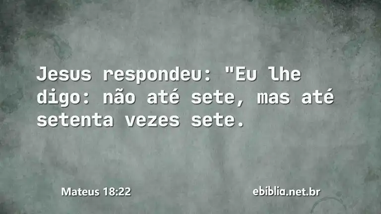 Mateus 18:22