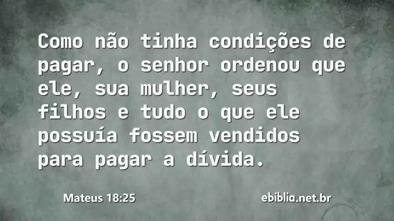 Mateus 18:25