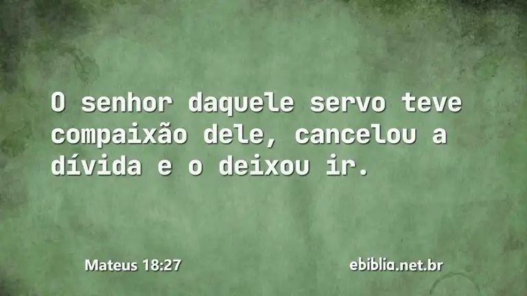 Mateus 18:27