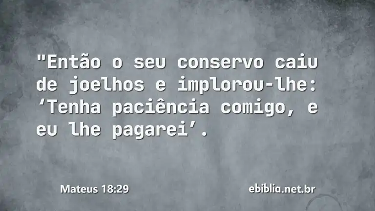 Mateus 18:29