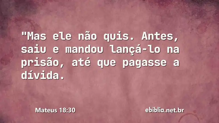 Mateus 18:30