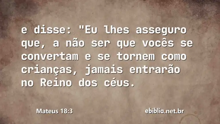 Mateus 18:3