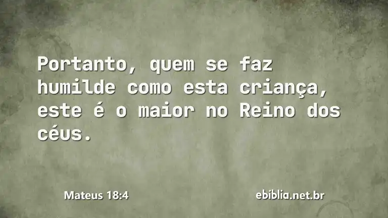 Mateus 18:4