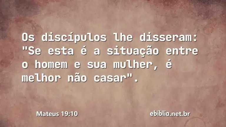 Mateus 19:10