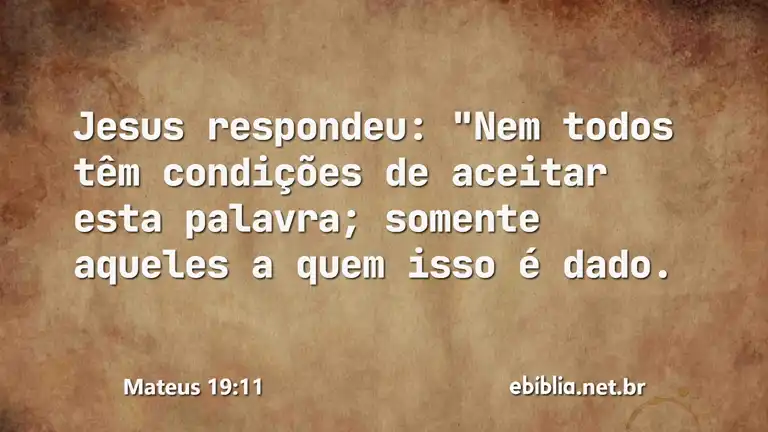 Mateus 19:11