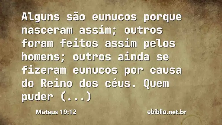 Mateus 19:12