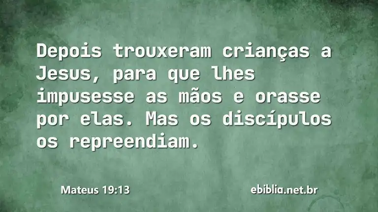 Mateus 19:13