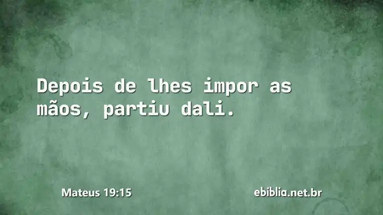 Mateus 19:15