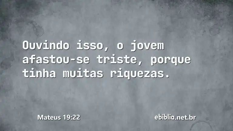 Mateus 19:22