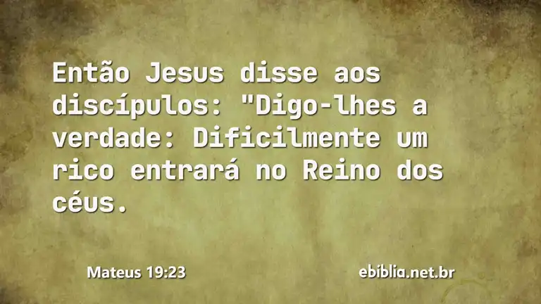 Mateus 19:23