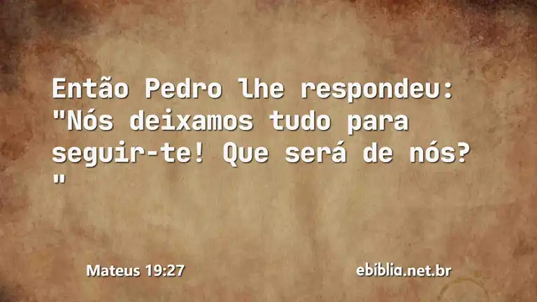 Mateus 19:27