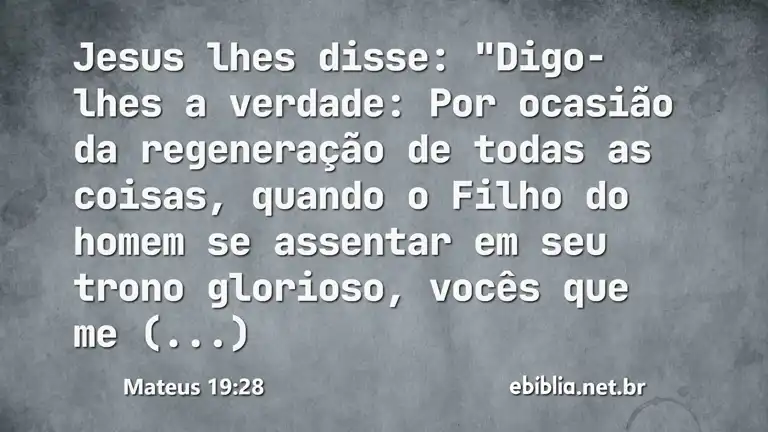 Mateus 19:28