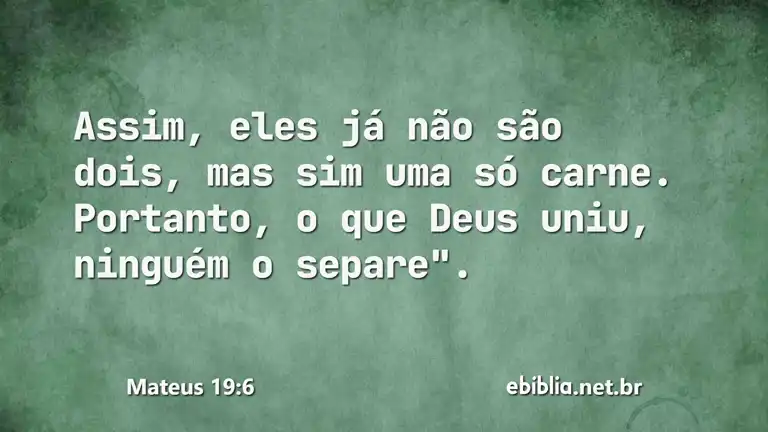 Mateus 19:6