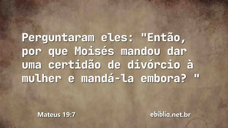 Mateus 19:7