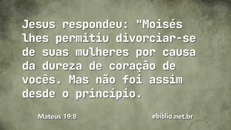 Mateus 19:8