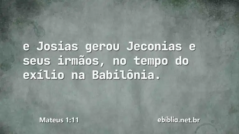 Mateus 1:11