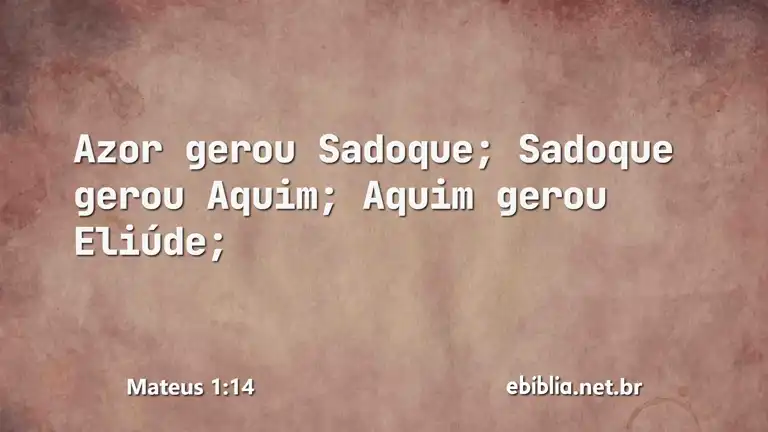 Mateus 1:14