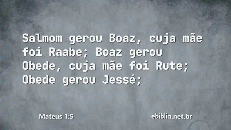 Mateus 1:5