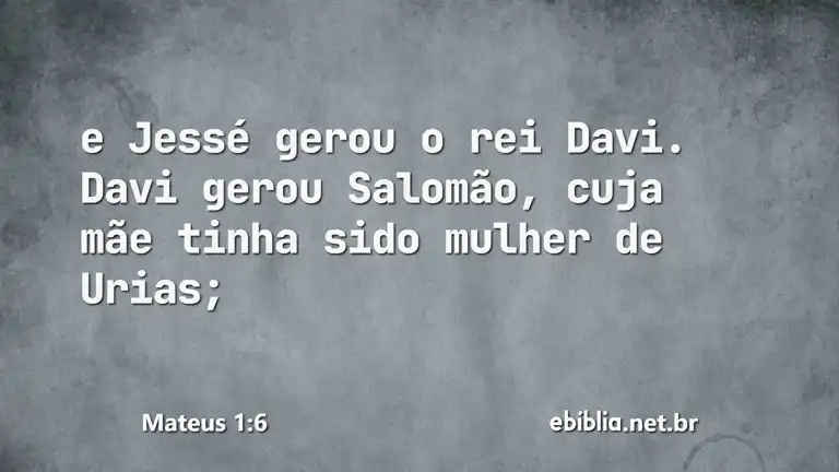 Mateus 1:6