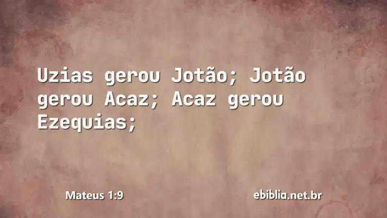 Mateus 1:9