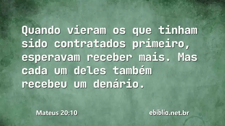 Mateus 20:10