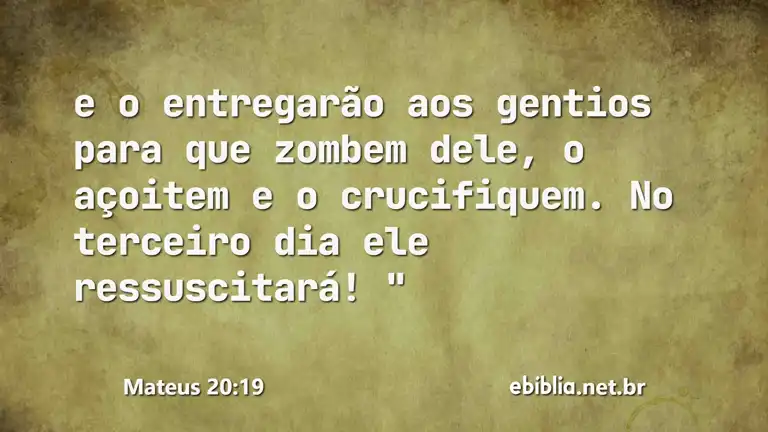 Mateus 20:19