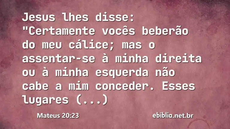 Mateus 20:23