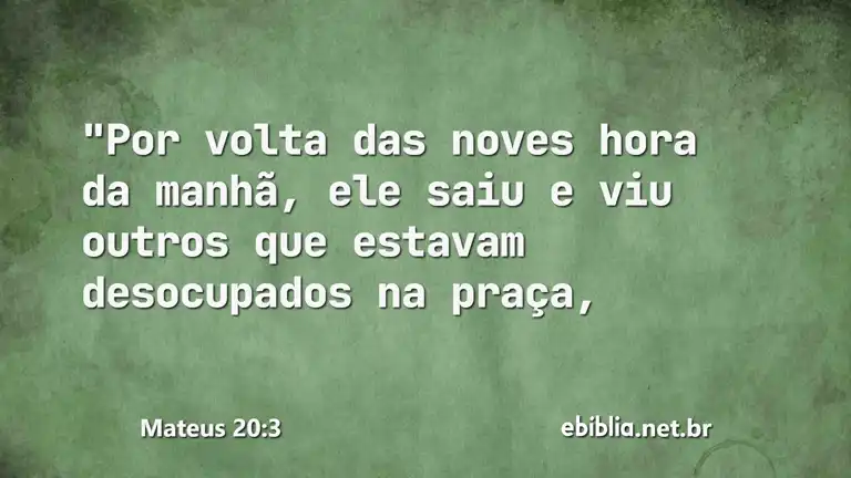 Mateus 20:3