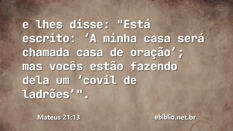 Mateus 21:13