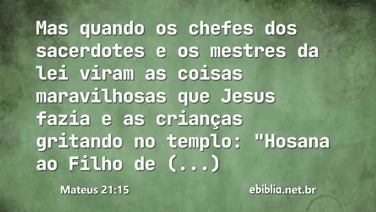 Mateus 21:15