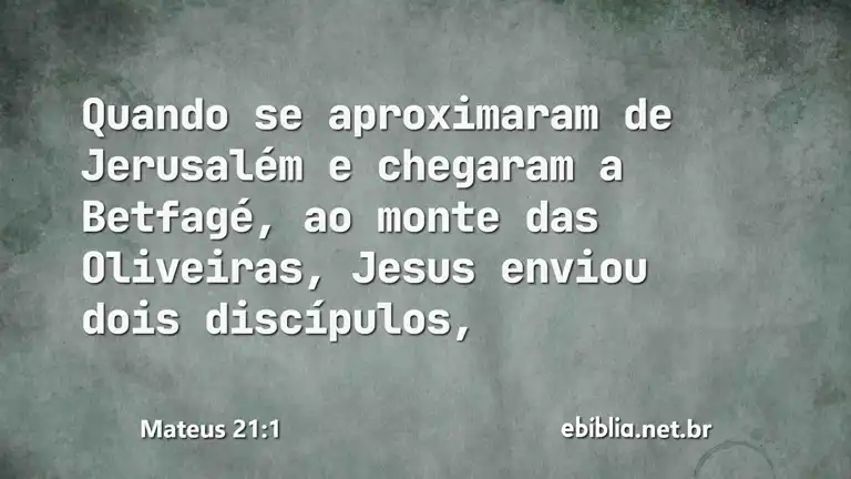 Mateus 21:1