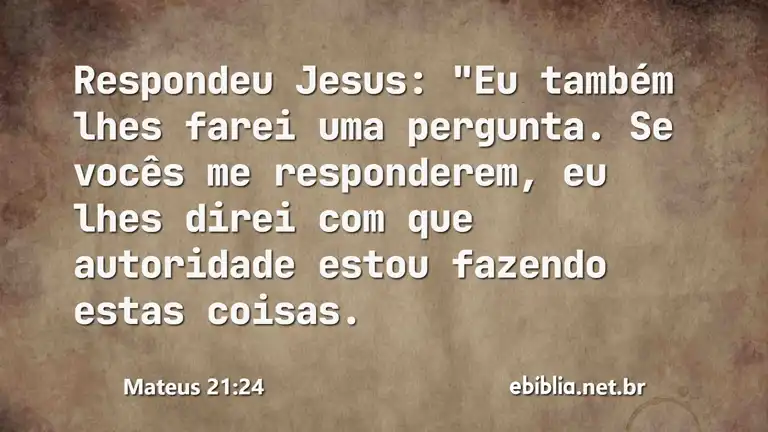 Mateus 21:24