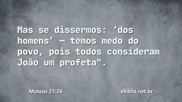 Mateus 21:26